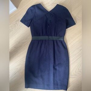 H&M black jaguar black short sleeve dress Sz 6